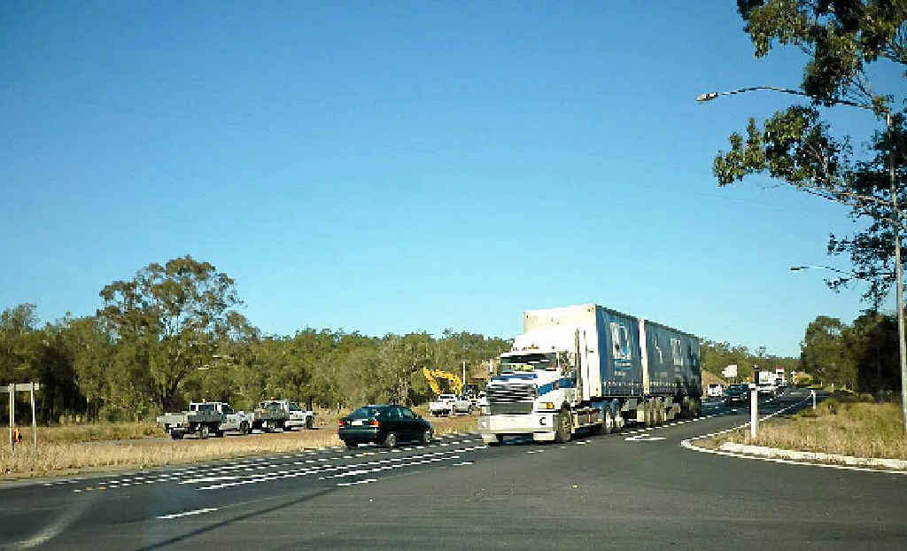 SLOW GOING: Traffic is reduced to one lane each way on the Warrego Hwy at Helidon. SLOW GOING: Traffic is reduced to one lane each way on the Warrego Hwy at Helidon.